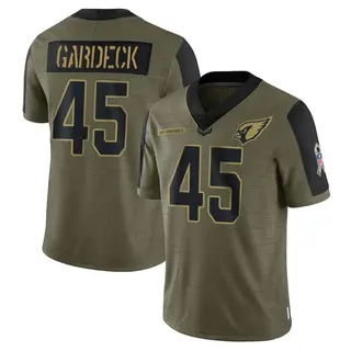 Arizona Cardinals Youth Dennis Gardeck Limited 2021 Salute To Service Jersey - Olive