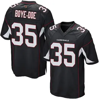 Arizona Cardinals Youth Ekow Boye-Doe Game Alternate Jersey - Black