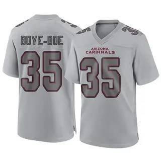 Arizona Cardinals Youth Ekow Boye-Doe Game Atmosphere Fashion Jersey - Gray