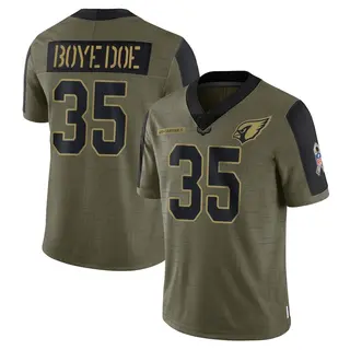 Arizona Cardinals Youth Ekow Boye-Doe Limited 2021 Salute To Service Jersey - Olive