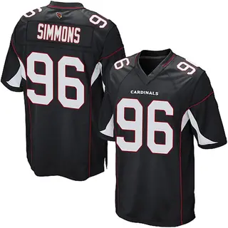 Arizona Cardinals Youth Elijah Simmons Game Alternate Jersey - Black