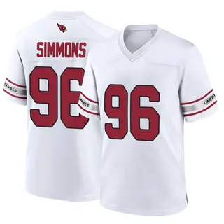 Arizona Cardinals Youth Elijah Simmons Game Jersey - White
