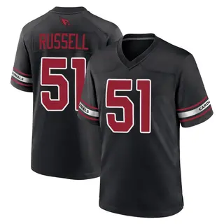Arizona Cardinals Youth J.J. Russell Game 2nd Alternate Jersey - Black