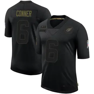 Arizona Cardinals Youth James Conner Limited 2020 Salute To Service Jersey - Black