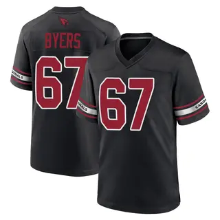 Arizona Cardinals Youth Jeremiah Byers Game 2nd Alternate Jersey - Black
