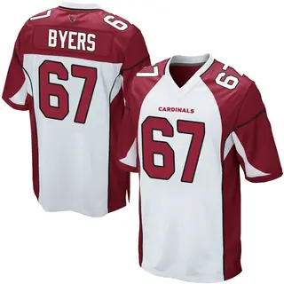 Arizona Cardinals Youth Jeremiah Byers Game Jersey - White