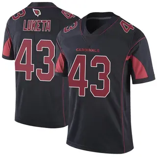 Arizona Cardinals Youth Jesse Luketa Limited Color Rush Vapor Untouchable Jersey - Black