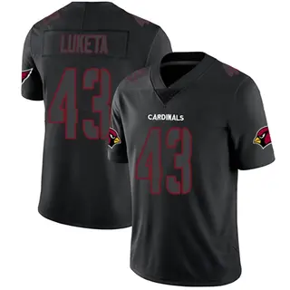Arizona Cardinals Youth Jesse Luketa Limited Jersey - Black Impact