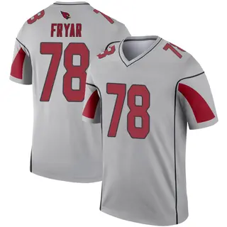 Arizona Cardinals Youth Josh Fryar Legend Inverted Silver Jersey