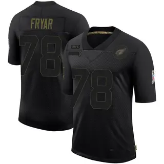 Arizona Cardinals Youth Josh Fryar Limited 2020 Salute To Service Jersey - Black