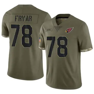 Arizona Cardinals Youth Josh Fryar Limited 2022 Salute To Service Jersey - Olive