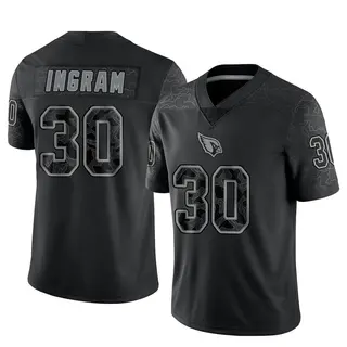 Arizona Cardinals Youth Keaontay Ingram Limited Reflective Jersey - Black