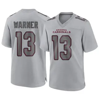 Arizona Cardinals Youth Kurt Warner Game Atmosphere Fashion Jersey - Gray