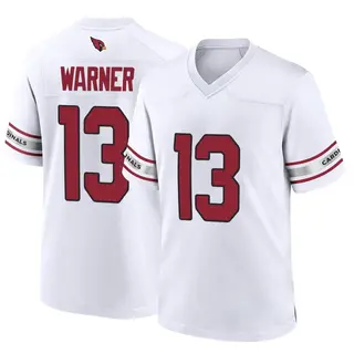 Arizona Cardinals Youth Kurt Warner Game Jersey - White