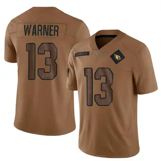 Arizona Cardinals Youth Kurt Warner Limited 2023 Salute To Service Jersey - Brown