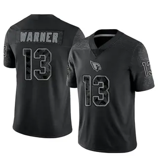Arizona Cardinals Youth Kurt Warner Limited Reflective Jersey - Black