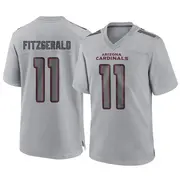 Arizona Cardinals Youth Larry Fitzgerald Game Atmosphere Fashion Jersey - Gray