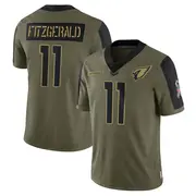 Arizona Cardinals Youth Larry Fitzgerald Limited 2021 Salute To Service Jersey - Olive