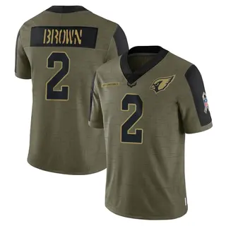Arizona Cardinals Youth Marquise Brown Limited 2021 Salute To Service Jersey - Olive