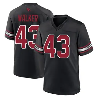 Arizona Cardinals Youth Mykal Walker Game 2nd Alternate Jersey - Black