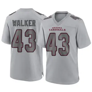 Arizona Cardinals Youth Mykal Walker Game Atmosphere Fashion Jersey - Gray