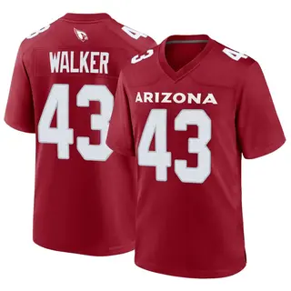 Arizona Cardinals Youth Mykal Walker Game Cardinal Jersey