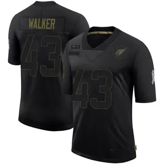 Arizona Cardinals Youth Mykal Walker Limited 2020 Salute To Service Jersey - Black