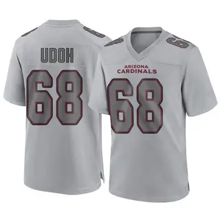 Arizona Cardinals Youth Olisaemeka Udoh Game Atmosphere Fashion Jersey - Gray
