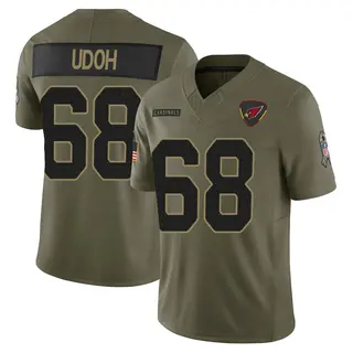 Arizona Cardinals Youth Olisaemeka Udoh Limited 2025 Salute to Service Jersey - Olive