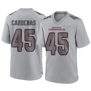 Arizona Cardinals Youth Oscar Cardenas Game Atmosphere Fashion Jersey - Gray