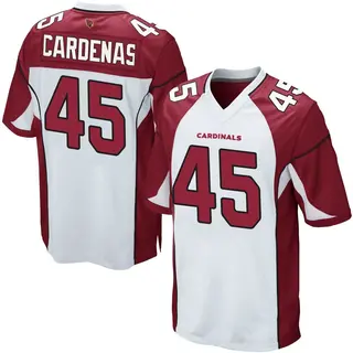 Arizona Cardinals Youth Oscar Cardenas Game Jersey - White