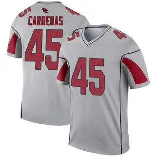 Arizona Cardinals Youth Oscar Cardenas Legend Inverted Silver Jersey
