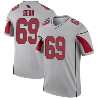 Arizona Cardinals Youth Valentin Senn Legend Inverted Silver Jersey