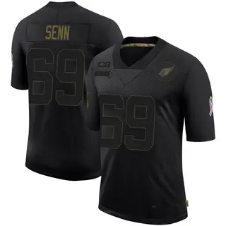Arizona Cardinals Youth Valentin Senn Limited 2020 Salute To Service Jersey - Black
