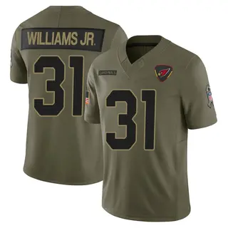 Arizona Cardinals Youth Wydett Williams Jr. Limited 2025 Salute to Service Jersey - Olive